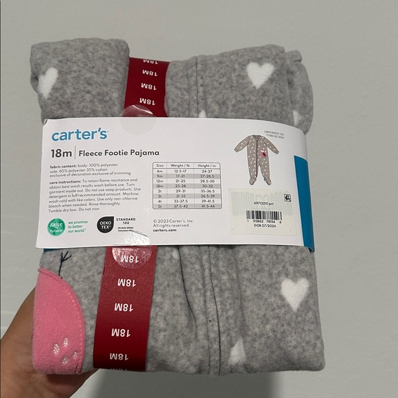 Carter's Baby Fleece Footie Pajama - Picture 5 of 6